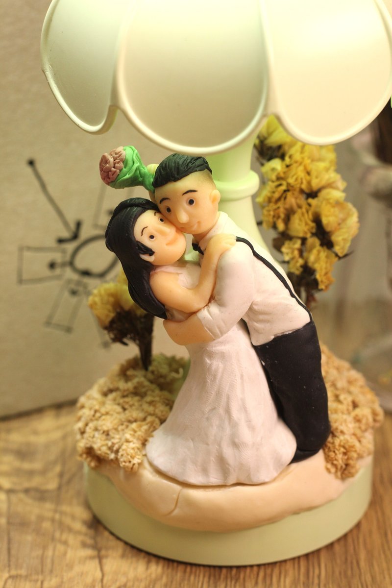 客製小夜燈,提供相片客製人物造型,獨一無二家居小擺設(只寄香港) - 燈具/燈飾 - 黏土 