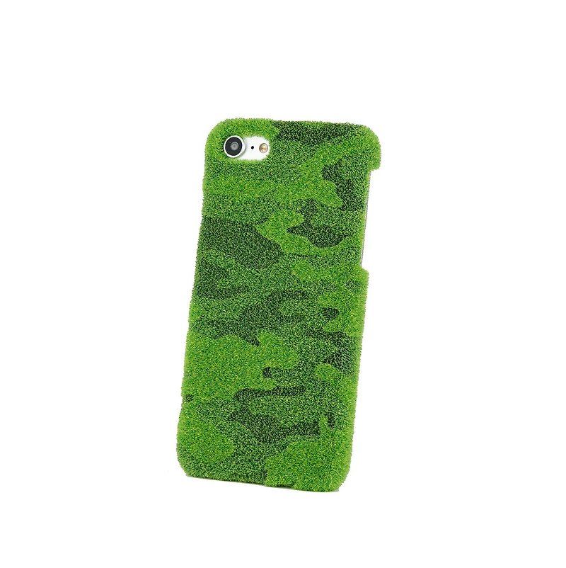 [iPhone 7 Case] ShibaCAL 草地迷彩 iPhone7 專用手機殼 - 手機殼/手機套 - 其他材質 綠色