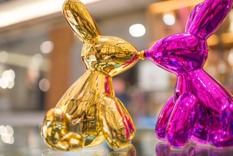 NEW 【テクスチャーデコレーション】人造 ひらめくうさぎ型貯金箱 4色 - 貯金箱 - 磁器 多色