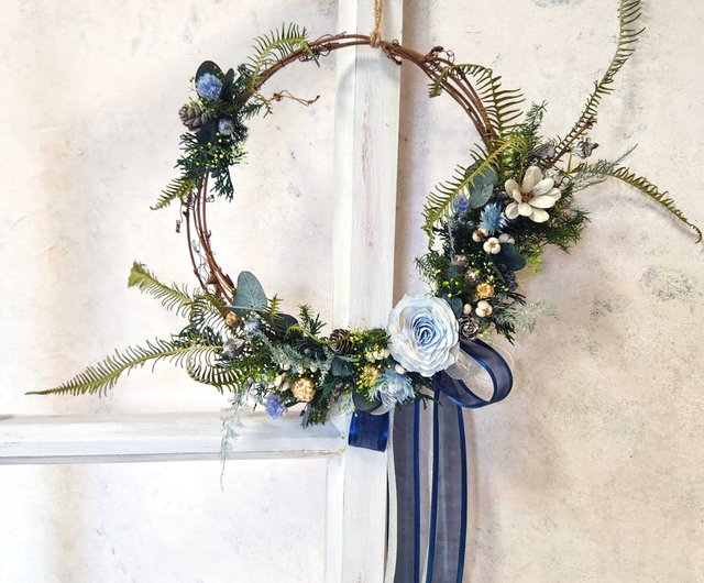 ナチュラルスタイル 28cm ドライフラワーリース ナチュラルスタイル