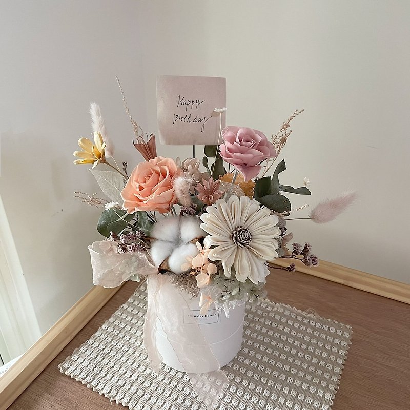 [Eternal Potted Flowers] Preserved Flower Box Flowers Birthday Gift Mother’s Day Gift Opening Flower Gift New House Gift - Dried Flowers & Bouquets - Plants & Flowers 