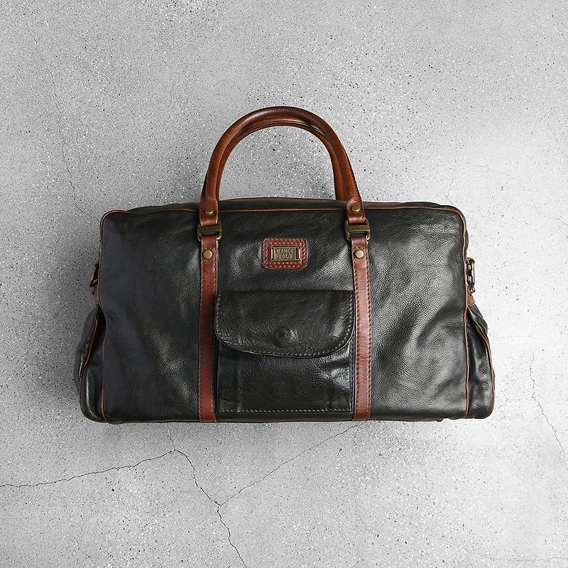 Vintage Marco Polo Bag - กระเป๋าถือ - หนังแท้ สีดำ