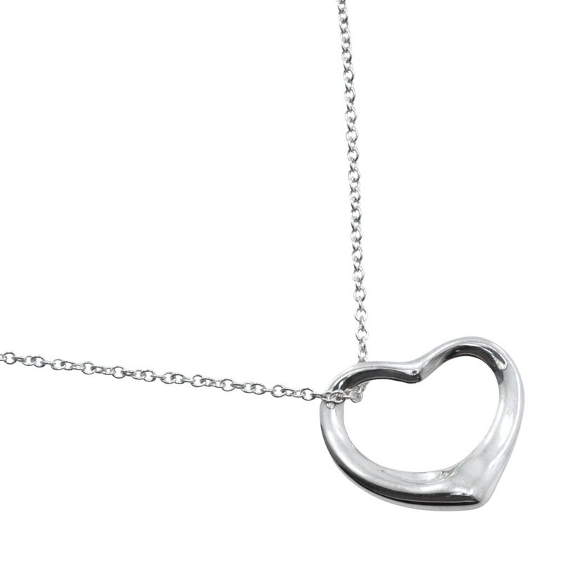 【日本直送】ティファニー TIFFANY&Co. オープンハート ネックレス エルサ・ペレッティ シルバー925 ハート 約9.1g レディース【中古】 - 項鍊 - 銀 銀色