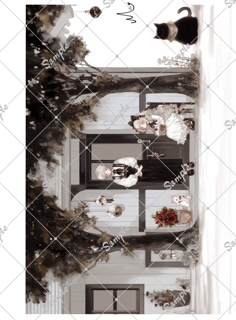 オリジナル人物ステッカー - 貼紙 - 紙 