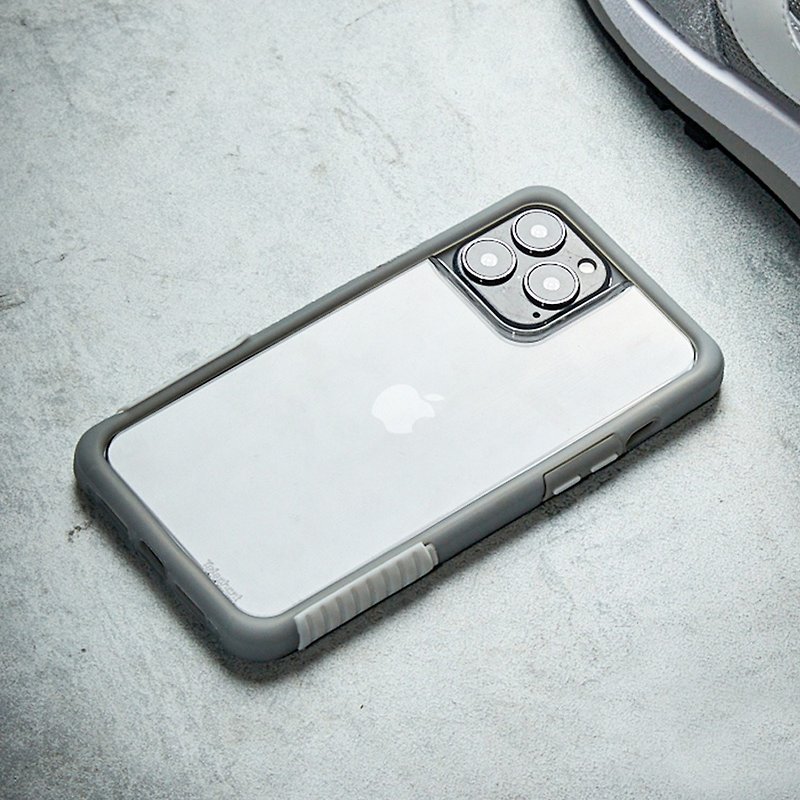 送品牌掛繩 iPhone 系列 ReNMD抗汙防摔手機殼-藤原效應灰 - 手機殼/手機套 - 塑膠 銀色