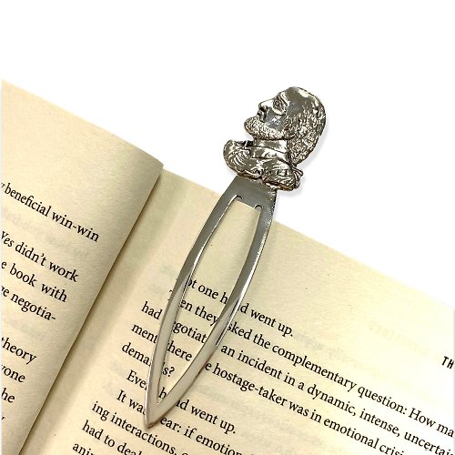 alisadesigns Large Victorian Style Quality William Shakespeare Bookmark 925 Sterling Silver