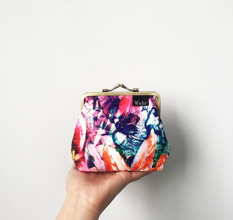 flowers clasp frame bag/with chain/ cosmetic bag - Clutch Bags - Cotton & Hemp Multicolor