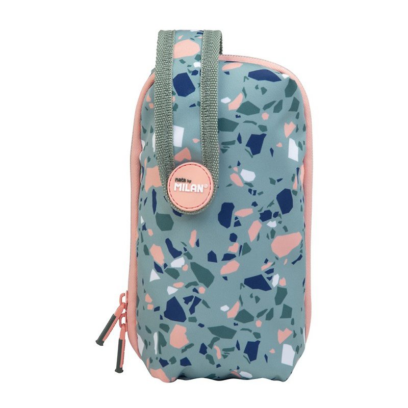 The accompanying pen case for MILAN exam champion _ pink mint_ (3C carry bag) - กล่องดินสอ/ถุงดินสอ - ผ้าฝ้าย/ผ้าลินิน สึชมพู