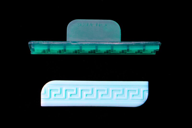 Texture stamp. Set N1. Greek pattern. Texture for clay. Clay Cutter Set. - Parts, Bulk Supplies & Tools - Plastic 