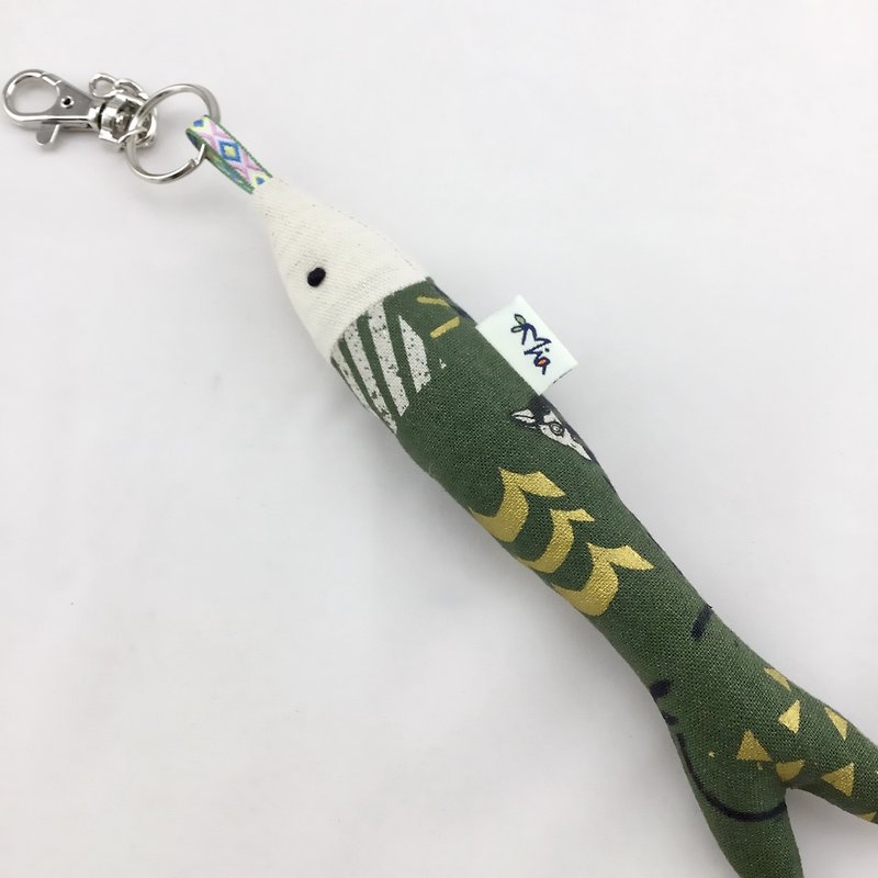 Every year there are fish strap / key ring --- the most Meng gift - Charms - Cotton & Hemp 