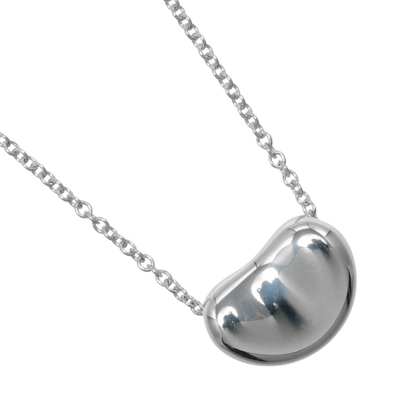 【日本直送】ティファニー TIFFANY&Co. ビーン ネックレス シルバー925 約2.8g【中古】Aランク - 項鍊 - 銀 銀色