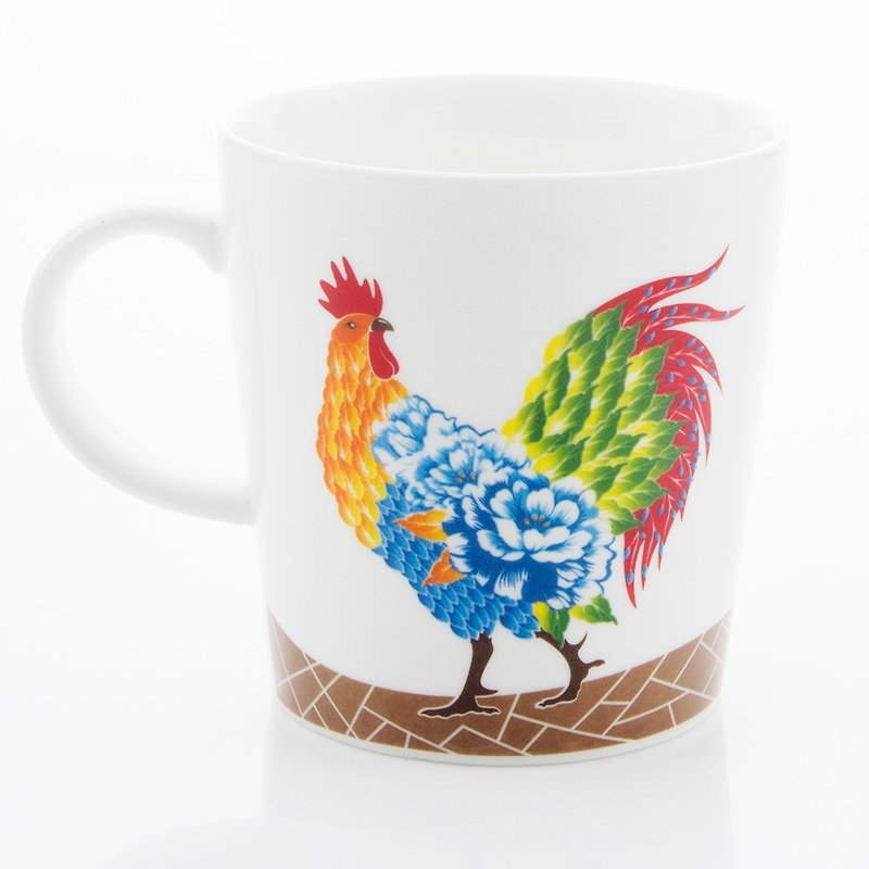 Year of Rooster Mug-A2 - Mugs - Porcelain Multicolor