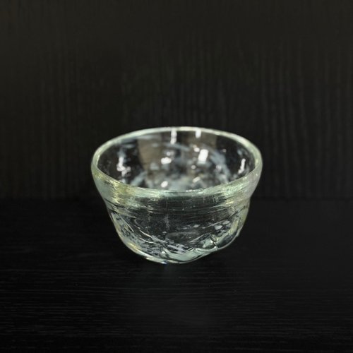 C.C.C. Glass Works 玻璃碗淺藍綠粉山稜線