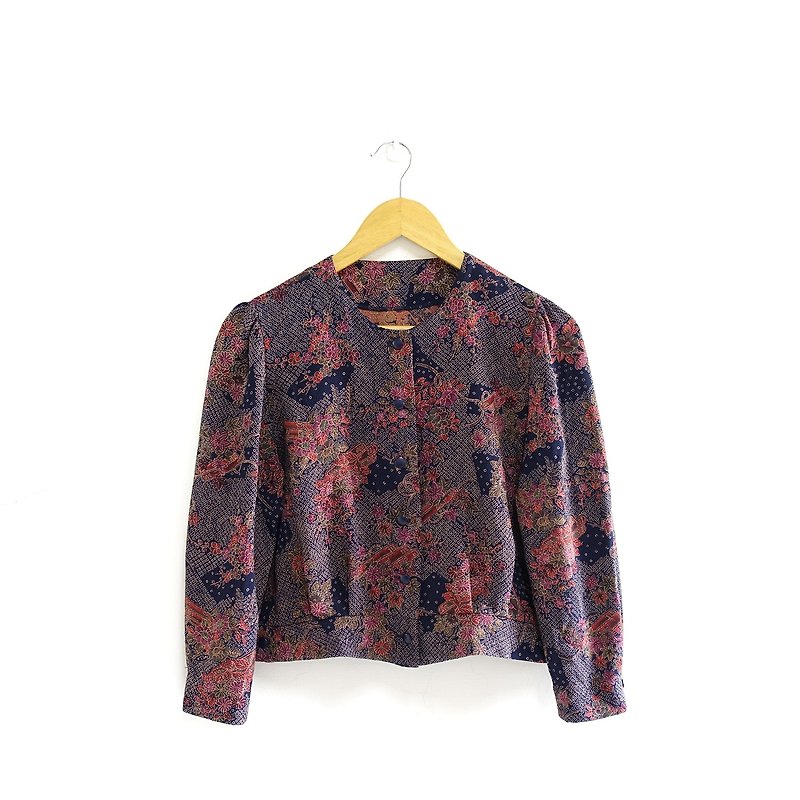 │Slowly│The more beautiful the night is - the old shirt │vintage. Retro. Literature. Made in Japan - Women's Shirts - Polyester Multicolor