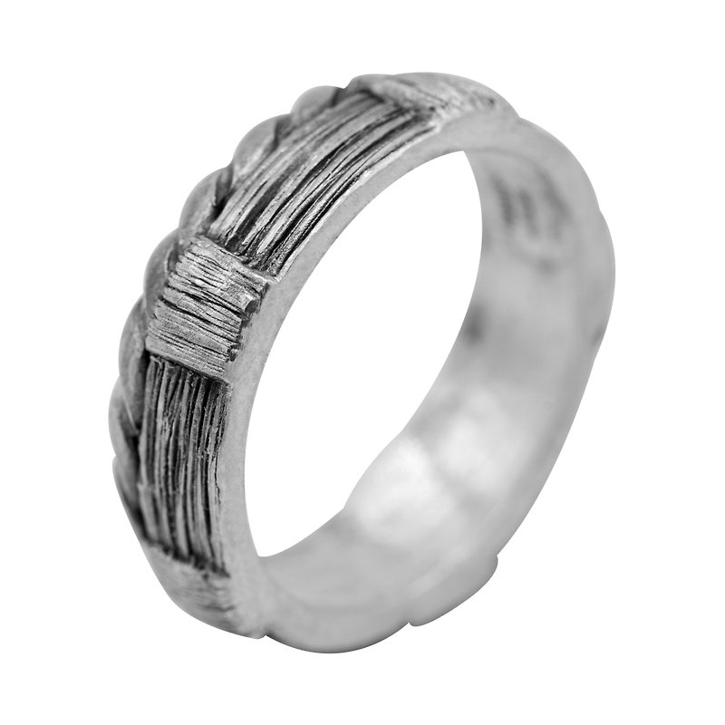 แหวน Braided Weaves - แหวนทั่วไป - เงิน สีเงิน
