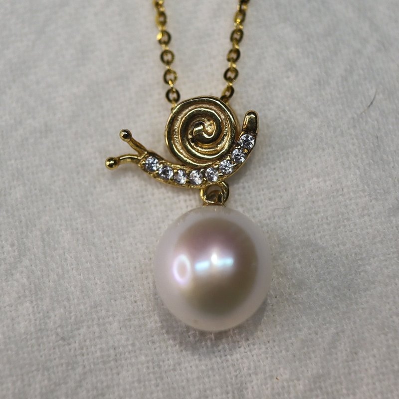 [Repeat Star Frost] Freshwater Pearl Necklace | Sad Pearl - Necklaces - Pearl 