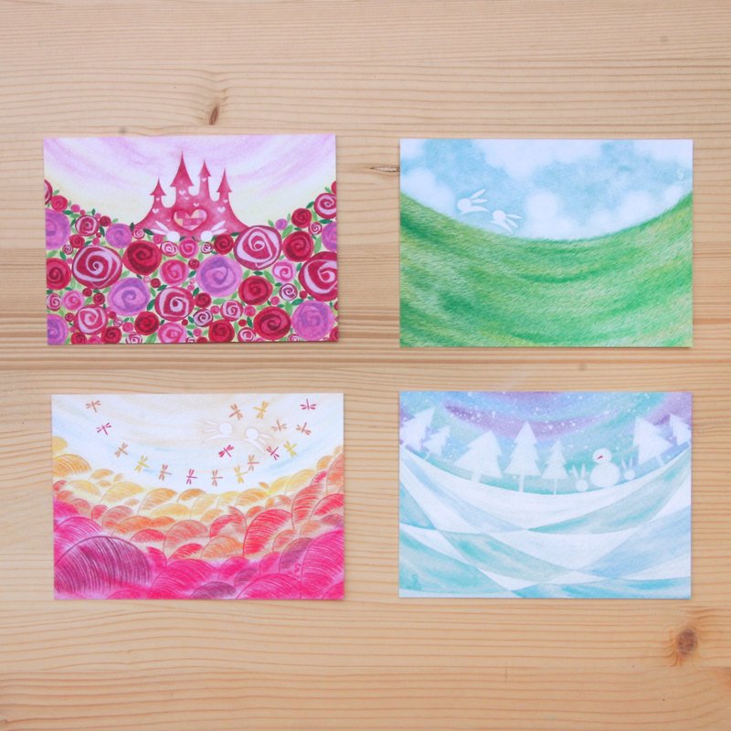 Postcard - Four Seasons - การ์ด/โปสการ์ด - กระดาษ หลากหลายสี