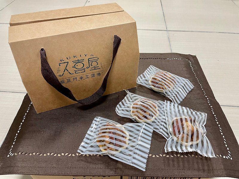 【Kukiya】 Japanese nut tower gift box - ถั่ว - อาหารสด สีนำ้ตาล