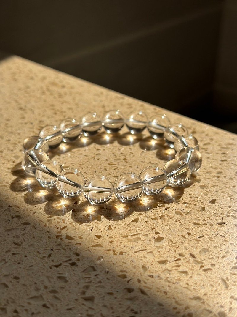 White crystal crystal bracelet 8mm+ - Bracelets - Crystal Transparent