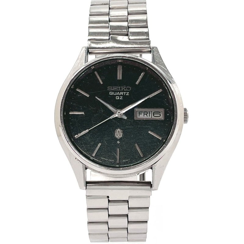 【日本直送 中古美品】セイコー SEIKO 腕時計 0923-8000-G  ステンレススチール シルバー/グリーン クオーツ ヴィンテージ - 女錶 - 不鏽鋼 銀色
