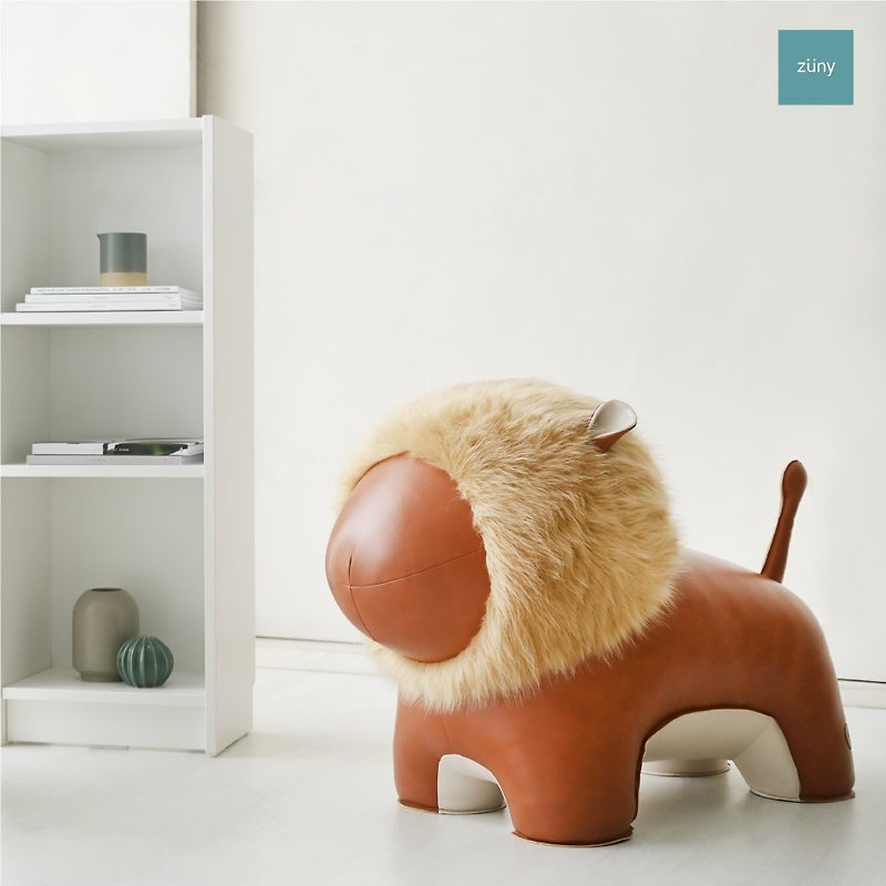 獅子Amo 皮革動物 - 大型居家擺飾  | 入厝禮物 - 裝飾/擺設  - 人造皮革 多色