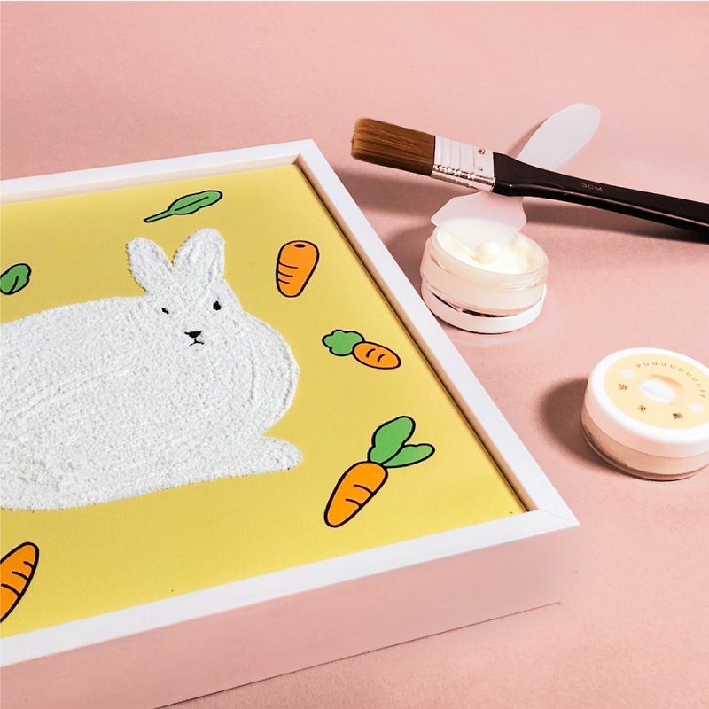 Animal Partner Puff Painting Art Material Pack DIY Handmade Parent-child Couple Birthday - Illustration, Painting & Calligraphy - Other Materials 