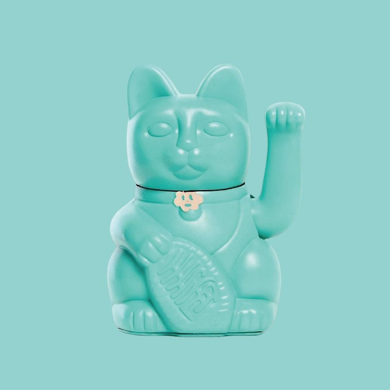 [Diminuto Cielo Lucky Cat] Tiny Sky Lucky Lucky Cat - Lake Green 18CM - Stuffed Dolls & Figurines - Other Materials Green