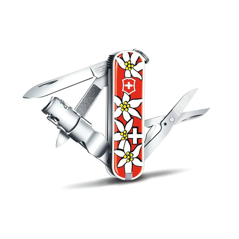 VICTORINOX 瑞士維氏 8用瑞士刀/瑞士國花 0.6463.840 - 露營用品 - 不鏽鋼 多色