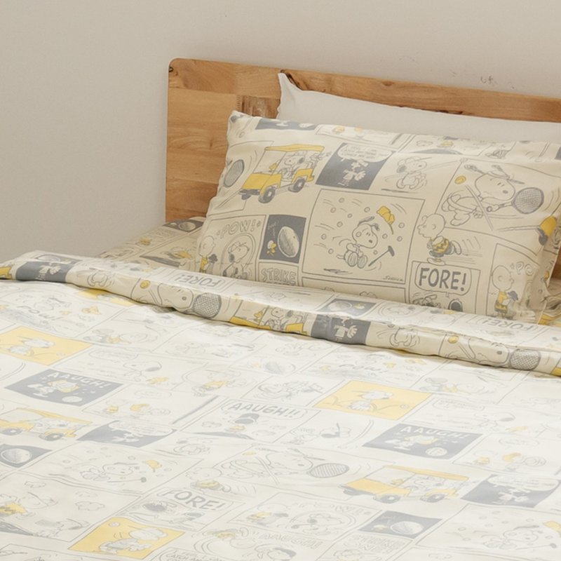 Peanuts史努比100%天絲薄被套 單人-Snoopy正版 Tencel 天絲 寢具 - 寢具/床包 - 其他材質 多色