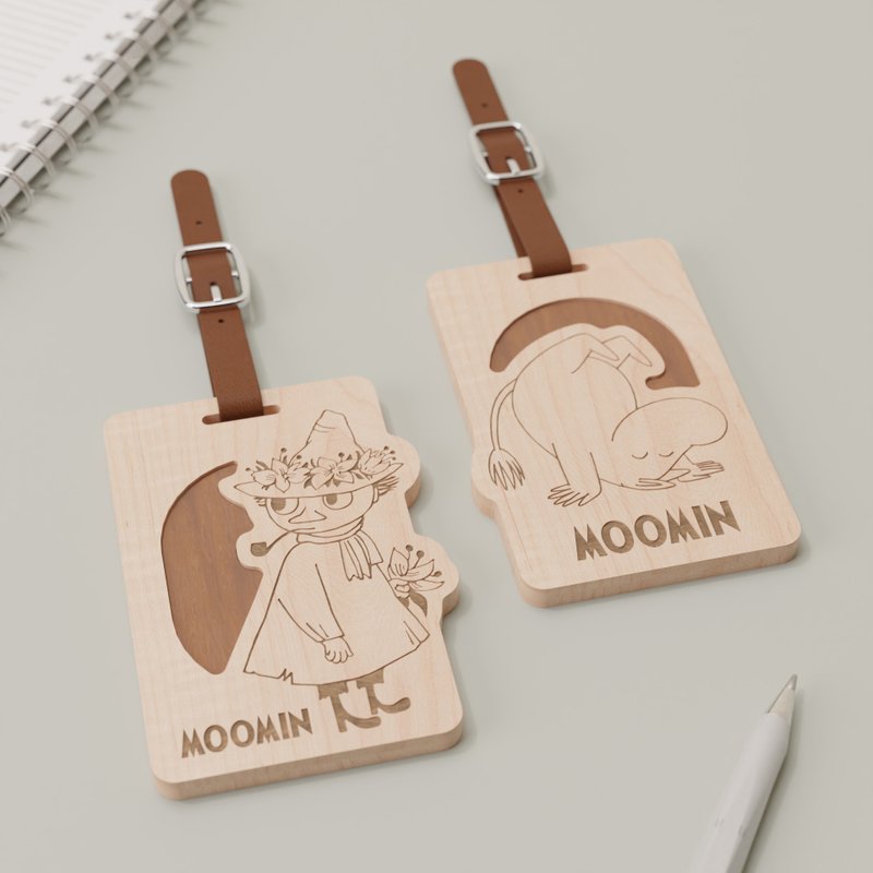 【Pinkoi x Moomin】Snufkin / Moomin Diffuser Wooden Card Holder - ID & Badge Holders - Wood Multicolor