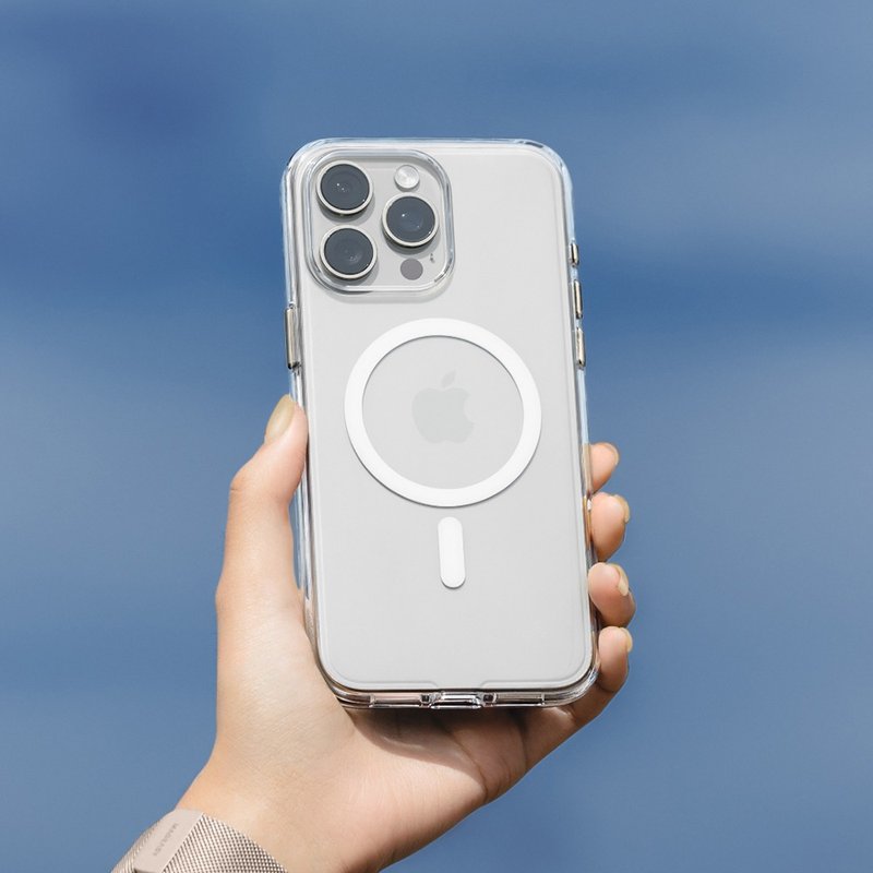 iPhone 15 Bright M 不發黃防摔透明手機殼 (十年保固) - 手機殼/手機套 - 塑膠 