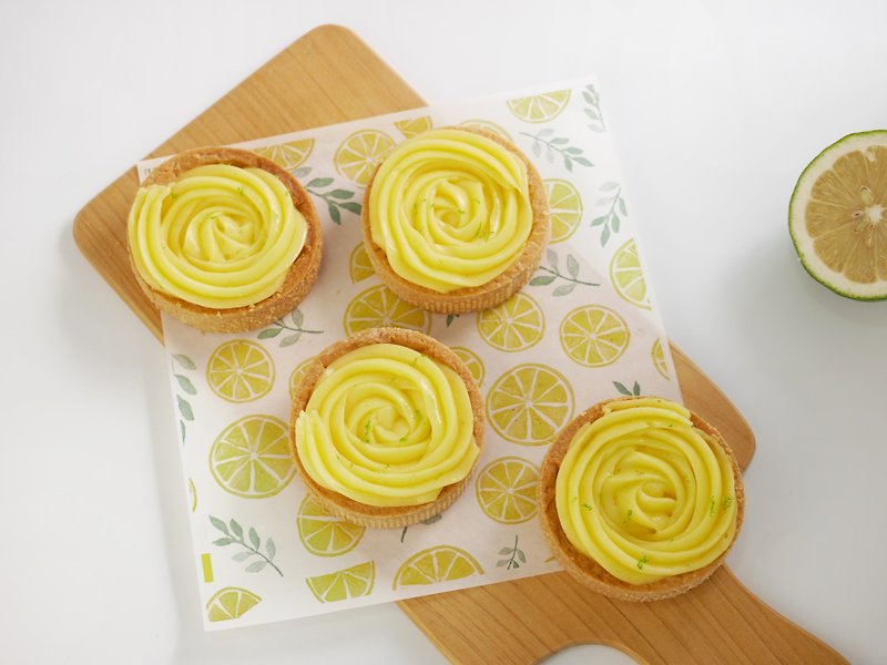 玫瑰檸檬塔 四入 - 蛋糕/甜點 - 新鮮食材 黃色