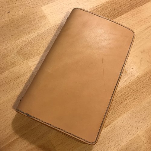 LouisRay Leather 純手工縫製皮件 純手工製作手工染色皮革6孔A6活頁筆記本