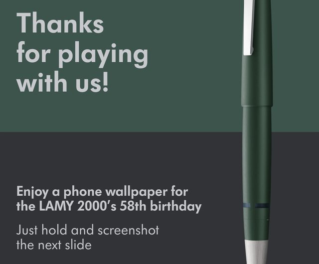 LAMY グローバル限定 58 周年記念万年筆 ギフトボックス/2000 58 LAMY グローバル限定 58 周年記念万年筆 ギフトボックス/2000 58