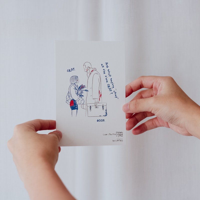 Mathilda Postcard - 卡片/明信片 - 紙 白色
