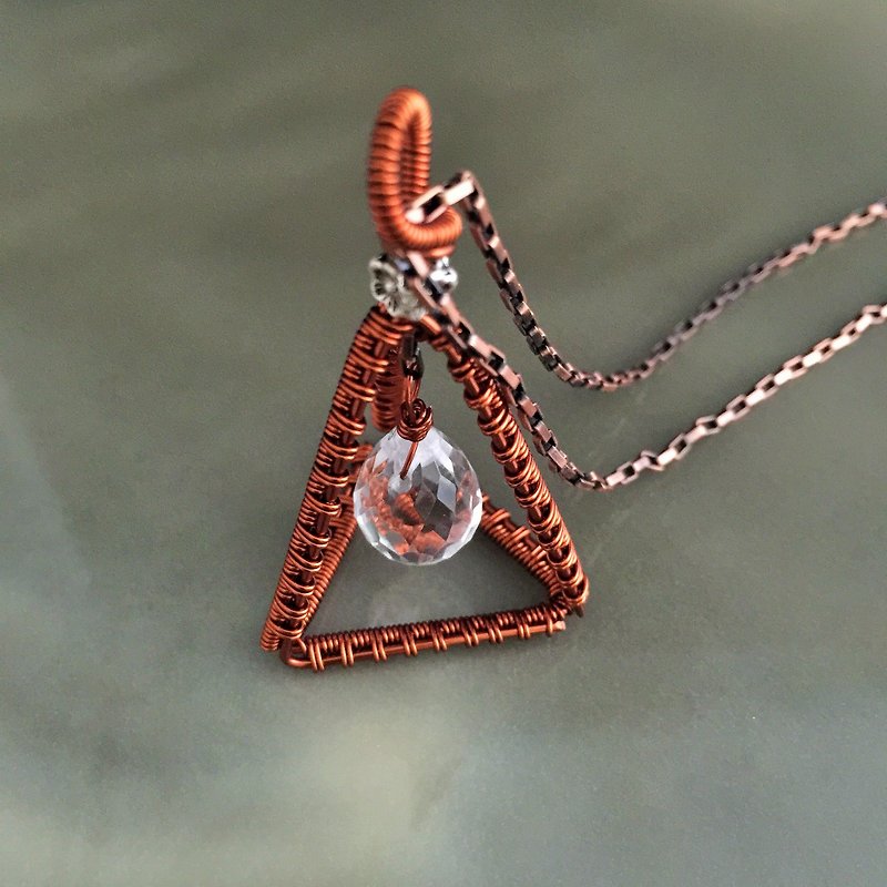 Pyramid Seth 媞 long necklace - Long Necklaces - Paper 