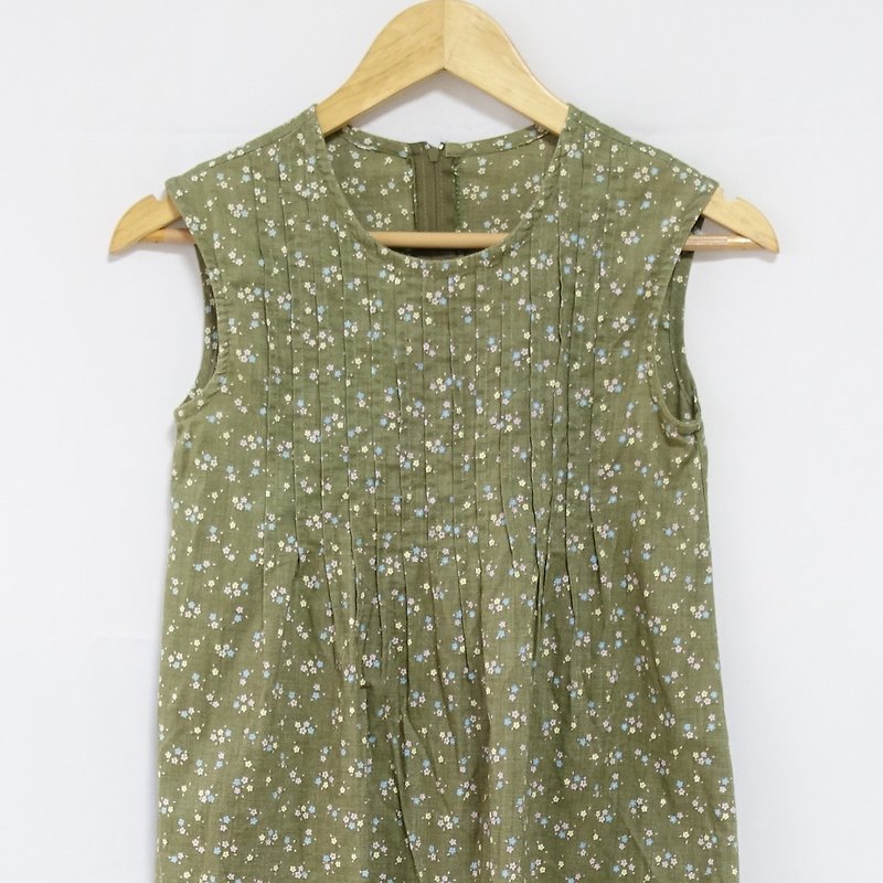 │Slowly│ vintage dress 14│vintage. Retro. Literature. - One Piece Dresses - Polyester Green