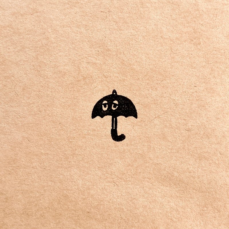 Umbrella haunted・ rubber stamp - Stamps & Stamp Pads - Rubber White