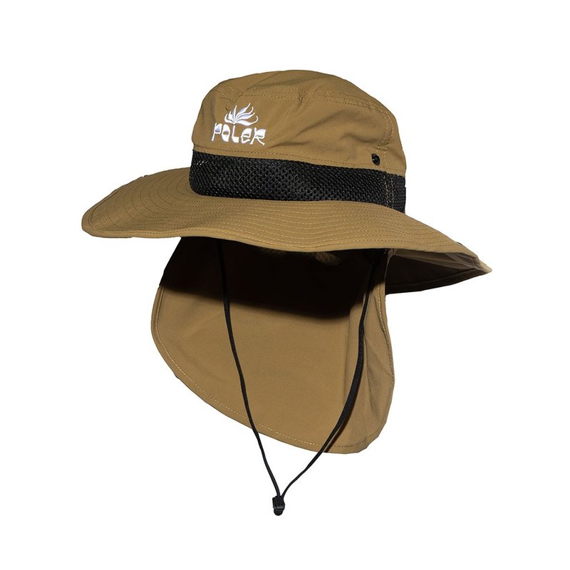 日本限定 POLER 2WAY LONG BRIM SUNGUARD HAT 戰術漁夫帽 卡其色 - 帽子 - 其他材質 卡其色