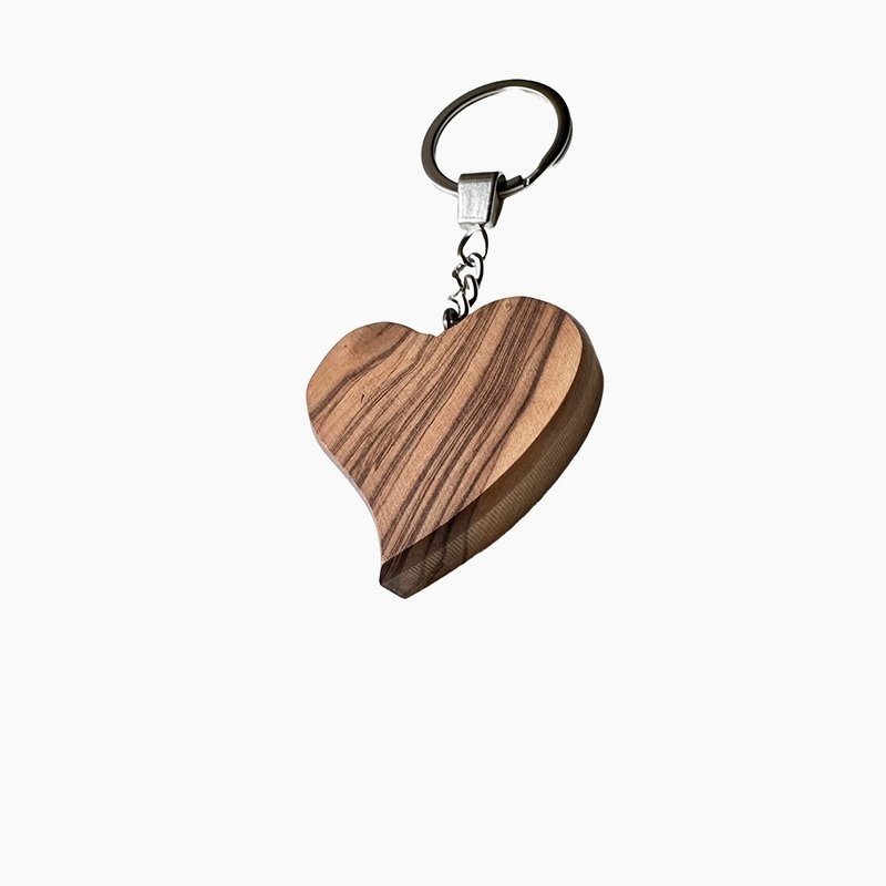 Israel imported olive wood jewelry universal pendant key ring eternal love 161542-1 - Keychains - Other Materials 