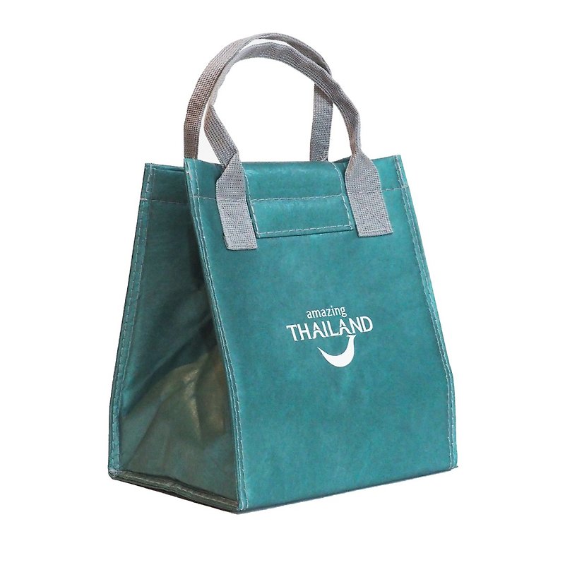 Lunch Bag / Amazing Thailand 2023 Thermal Washable Paper Bag (Limited Edition) - Lunch Boxes - Waterproof Material Green