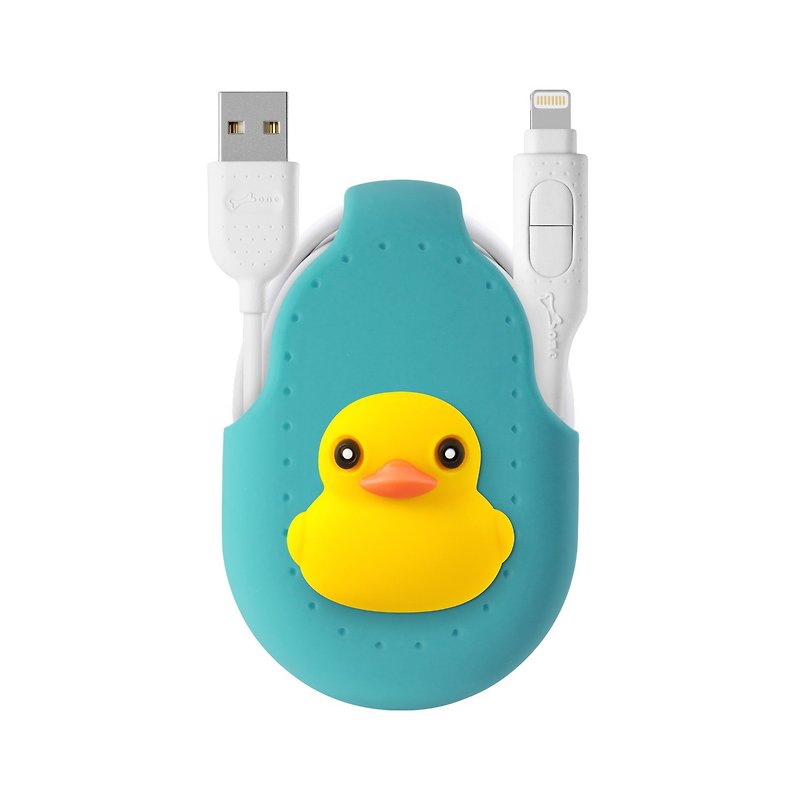 ボーン/ 2-in-1デュアルヘッドケーブル充電ケーブルAPPLE公式認証iPhone-duck - 充電器・USBコード - シリコン 多色