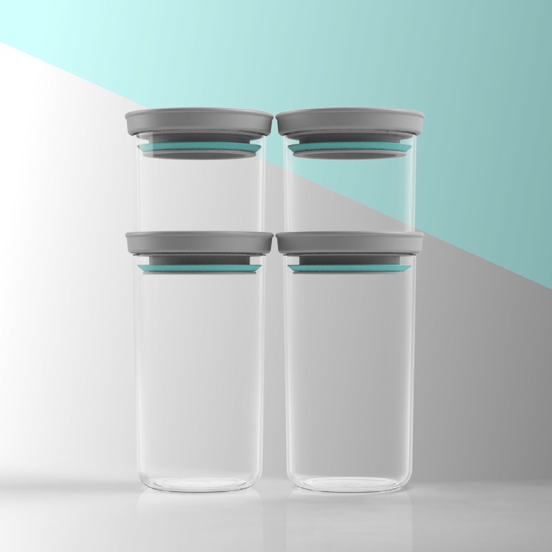 【PASTEL SERIES】ROUND CANISTER - Storage - Plastic Multicolor