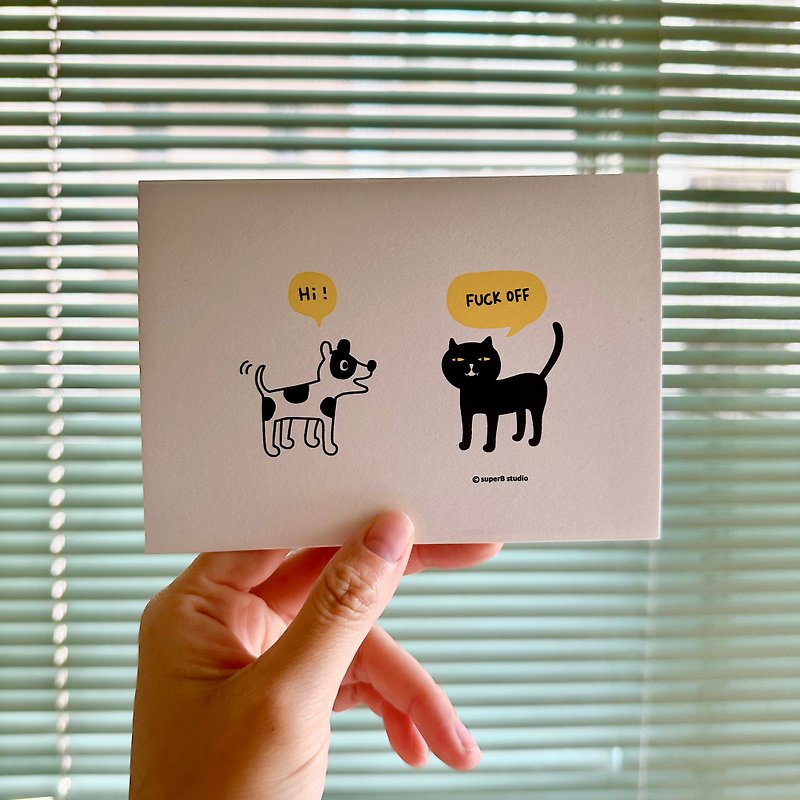 Badkitty Hellcat Postcard - การ์ด/โปสการ์ด - กระดาษ ขาว