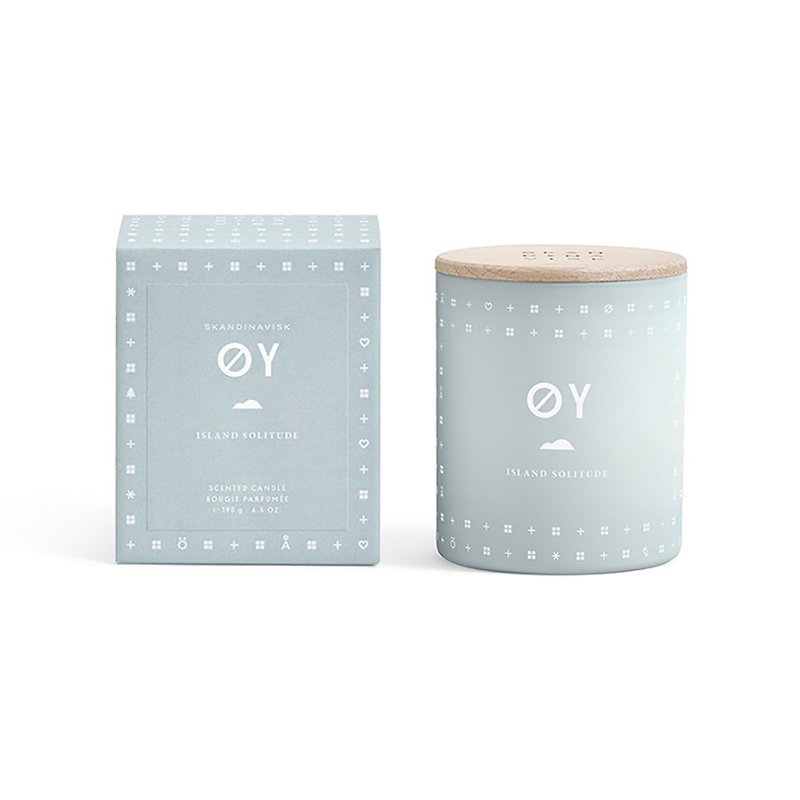 [Denmark SKANDINAVISK fragrance] Ö small island time scented candle - Candles & Candle Holders - Wax Blue
