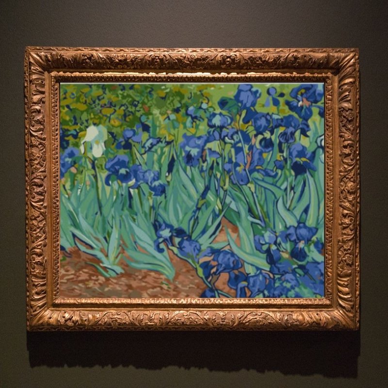 ゴッホ 野菖蒲 創作デジタル油絵【販売一覧】 - イラスト/絵画/カリグラフィー - その他の素材 