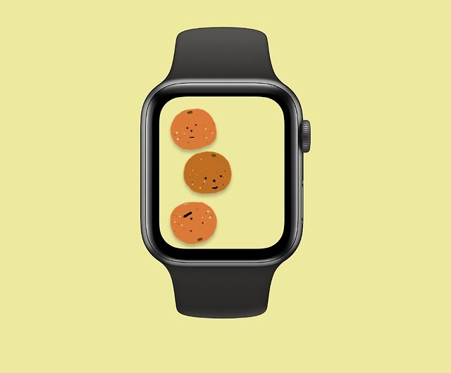 Apple Watch Wallpaper Decor Digital Painting Orange Friends Get 3 Photo ショップ Be Bear Boy 壁紙 スタンプ アプリアイコン Pinkoi