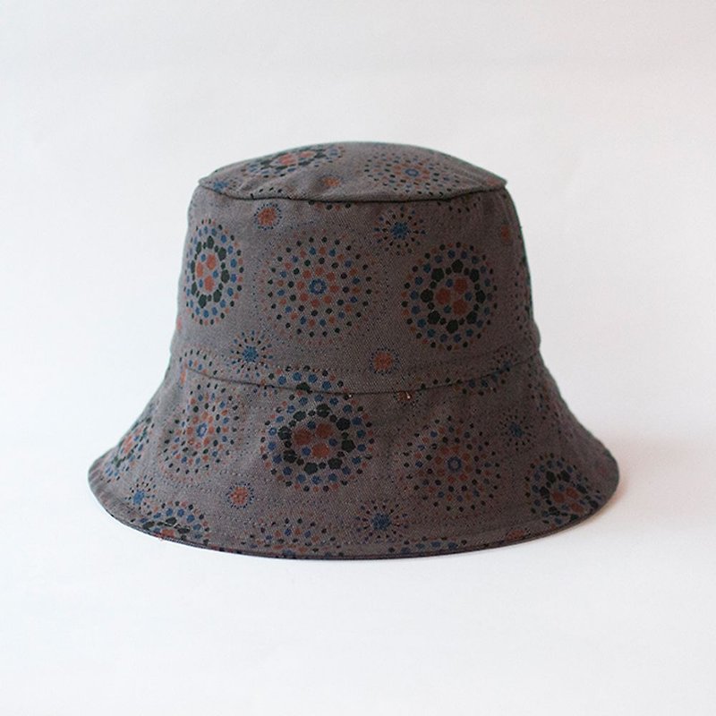 Fisherman Hat / Firework / Dark Night Grey - Hats & Caps - Cotton & Hemp Gray