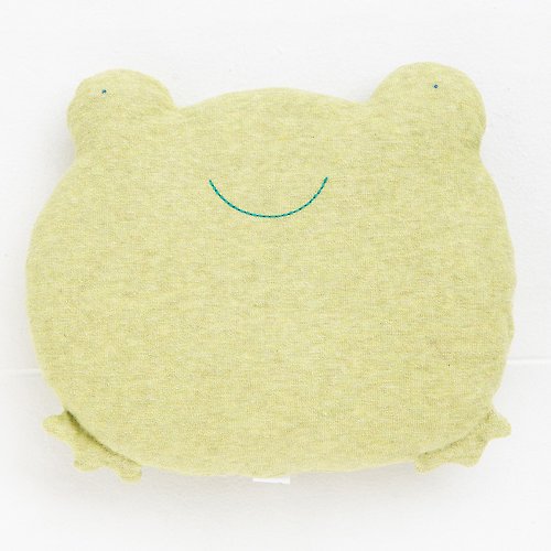 pompkins Y-1360 100%オーガニックコットン 抱っこまくら 蛙 カエル pillow Frog 日本製