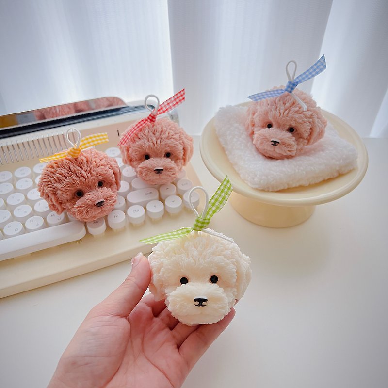Teddy candles/scented candles/customized candles - เทียน/เชิงเทียน - ขี้ผึ้ง สีนำ้ตาล